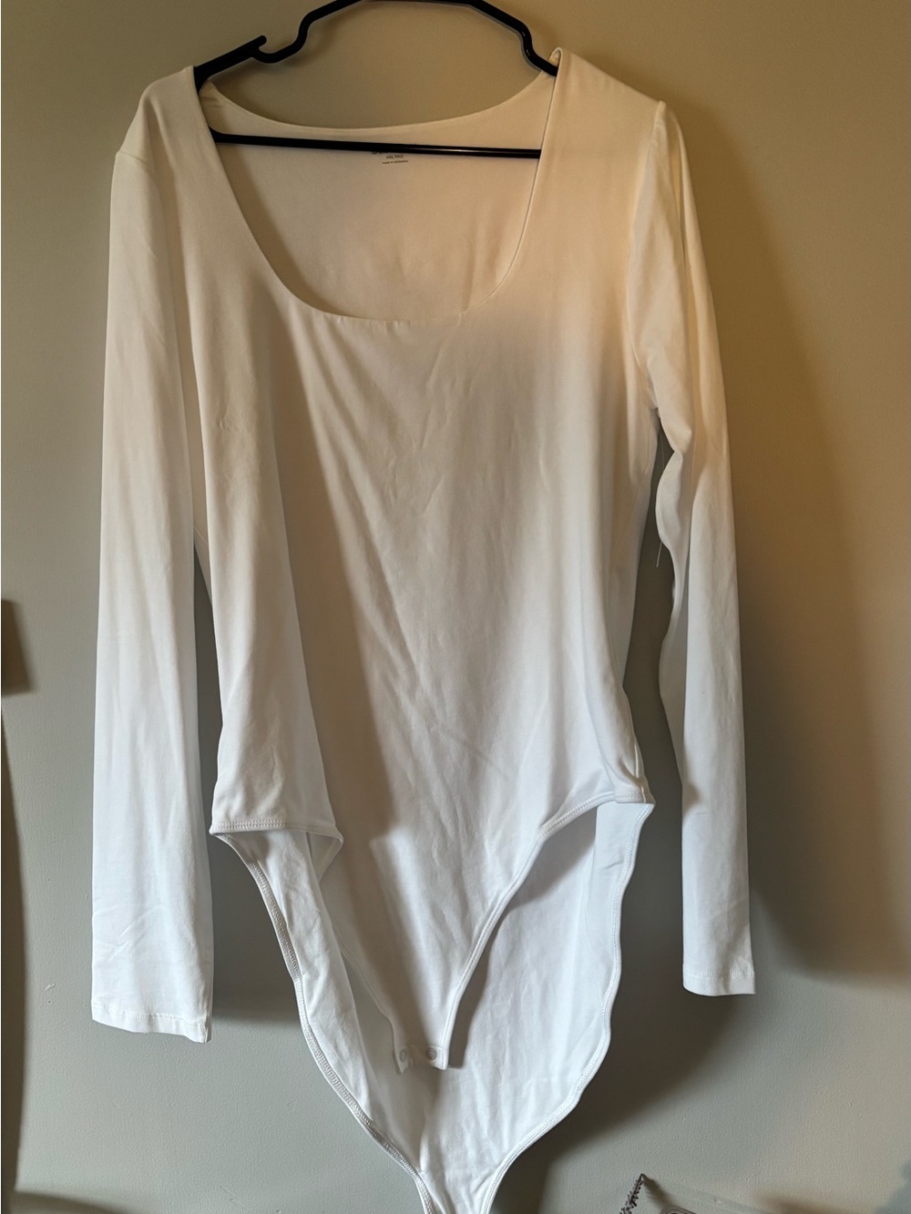 NWT- old navyWomen’s Long Sleeve Scoop Neck Bodysuit - White XXl Tall